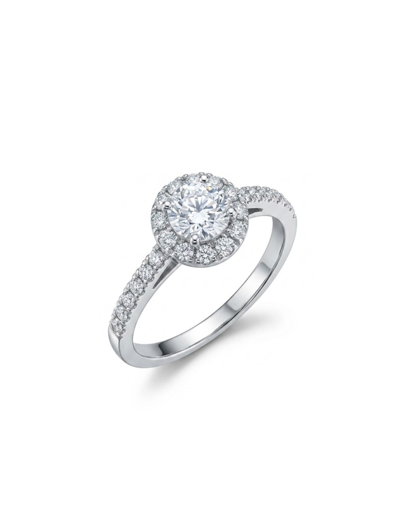Anillo solitario diamante 0,55 kts