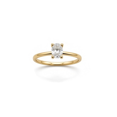 Carol: Anillo de Diamante Talla Oval | Oro Amarillo 18k · Marga Mira