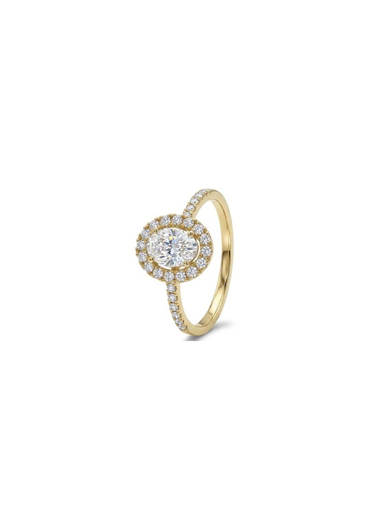 Rania Anillo Diamante Oval GIA | Oro Amarillo 18k IF-VS · Marga Mira