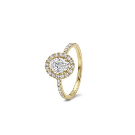Rania Anillo Diamante Oval GIA | Oro Amarillo 18k IF-VS · Marga Mira