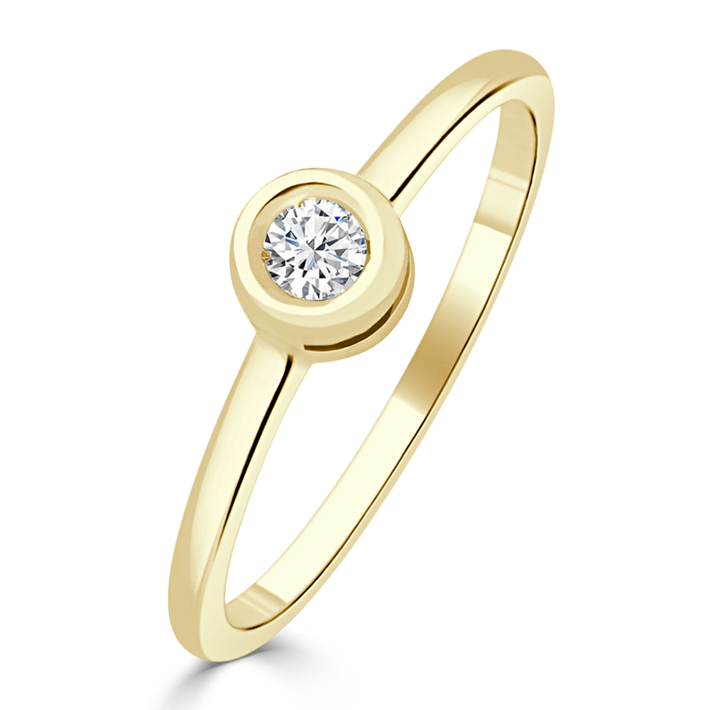 alejandra anillo compromiso  oro amarillo diamante - regalos de lujo alicante - anillos compromiso online - joyeria marga mira