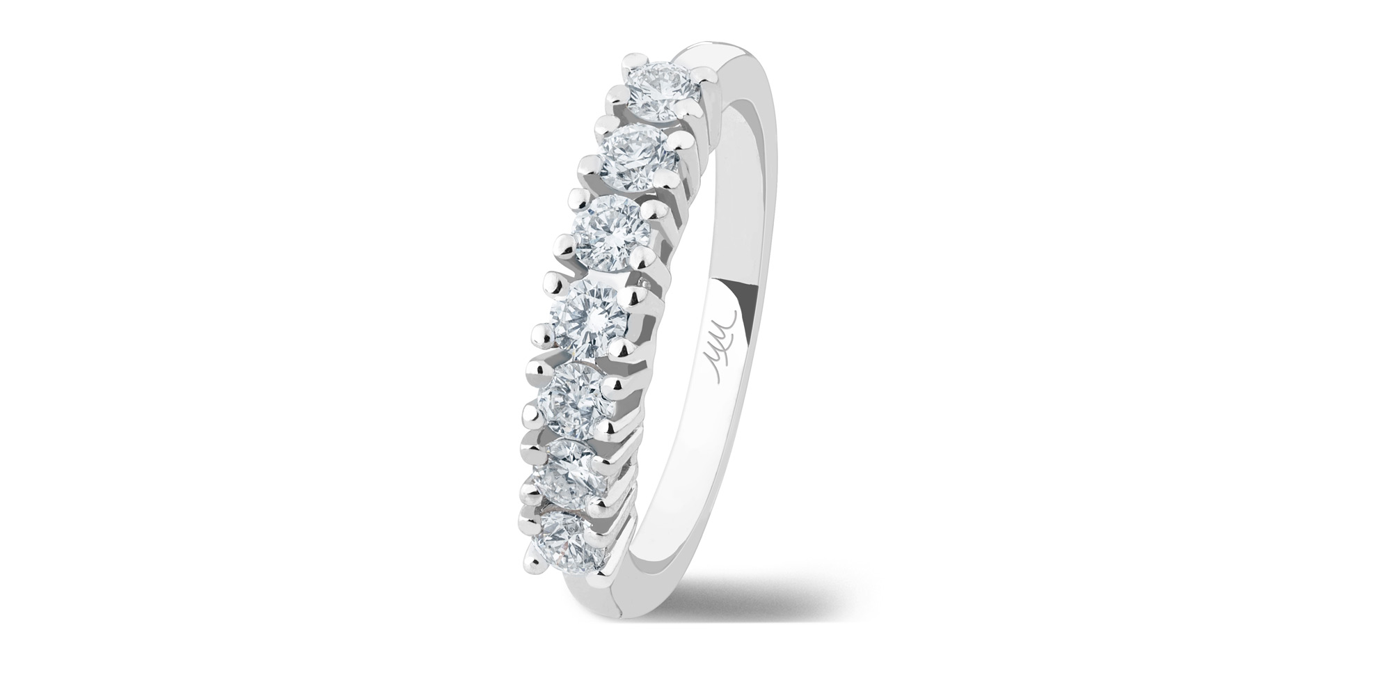 anna alianza diamantes - gold diamonds rings - anillo riviere diamantes - joyeria marga mira