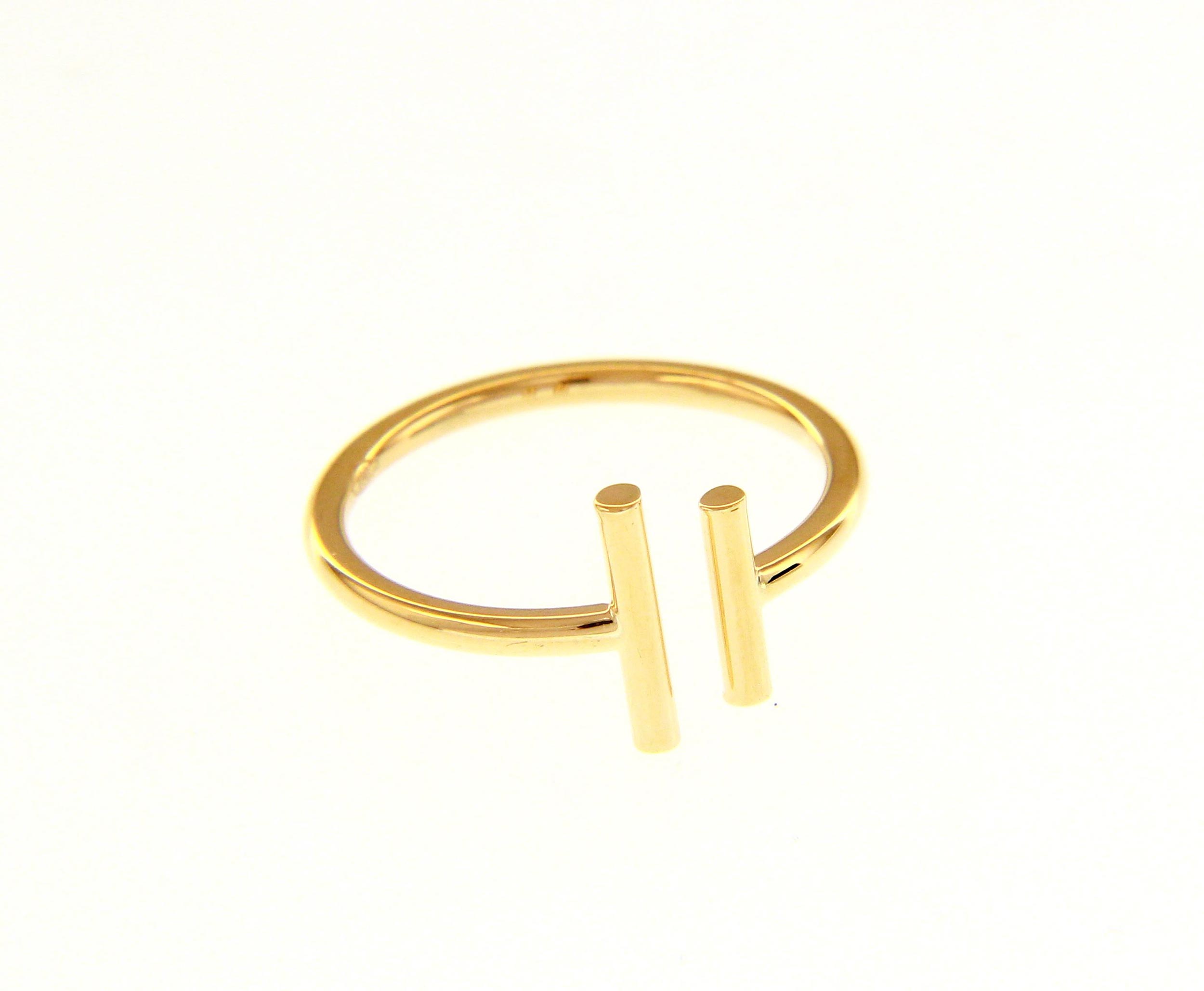 anillo mujer barritas oro - sortija mujer oro - woman fashion gold rings to buy online - joyeria marga mira