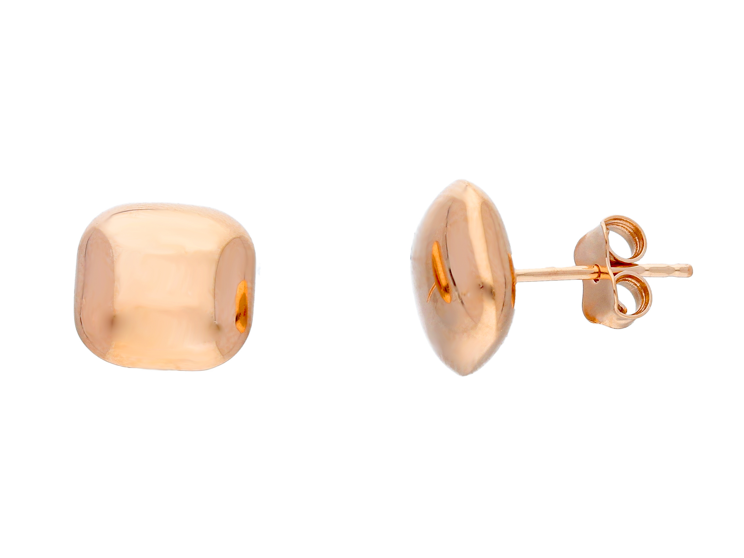 pendientes oro cuadrados - aretes mujer originales - gold earrings to buy online - joyeria marga mira